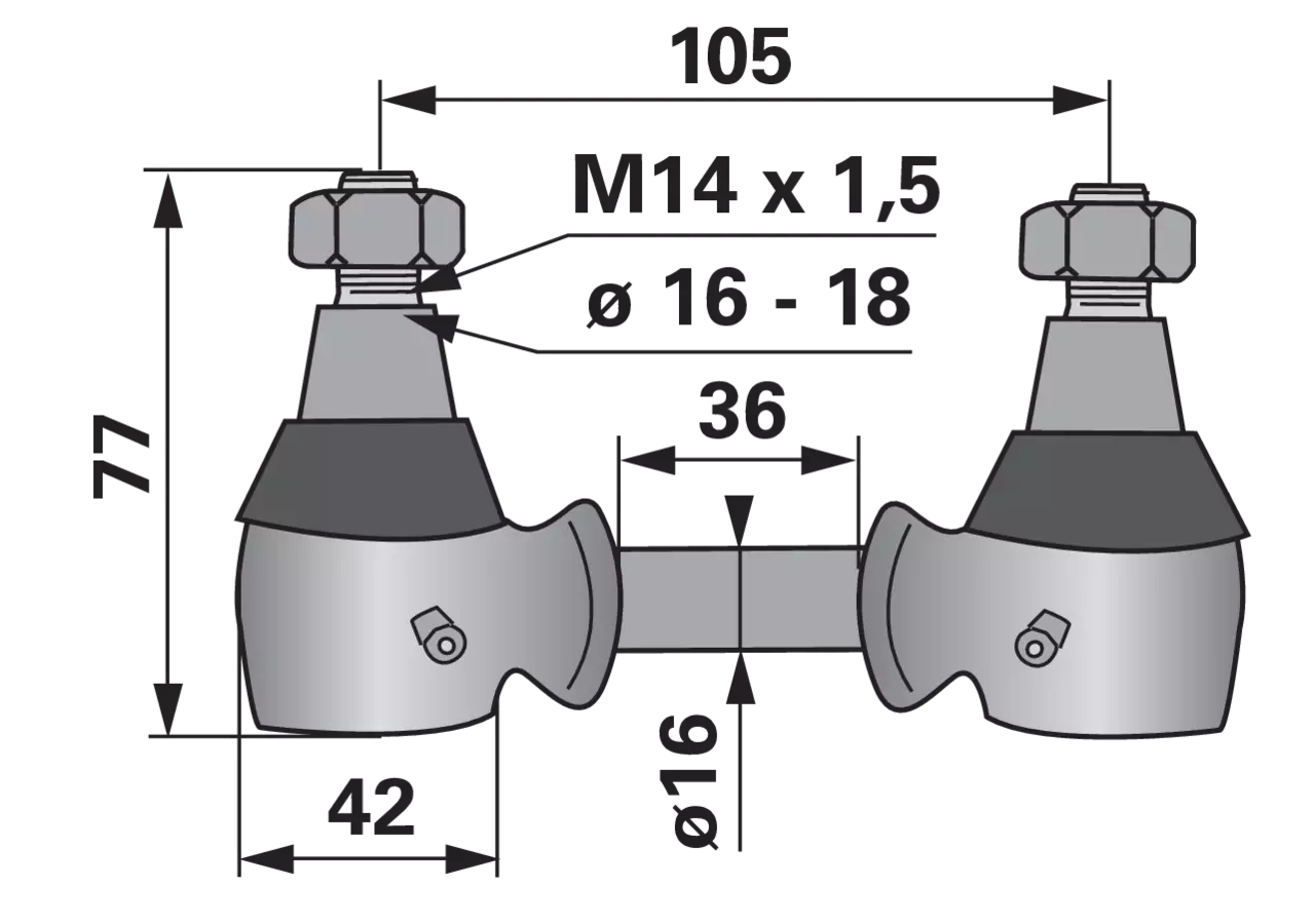 Doppelkugelgelenk ESM 2890170 ESM