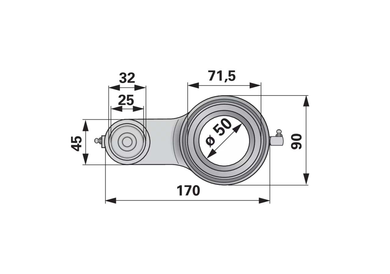 Lagergehäuse hinten ESM 2870530 ESM