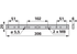 Verstärkungsleiste L 306 mm ESM 3740230 ESM