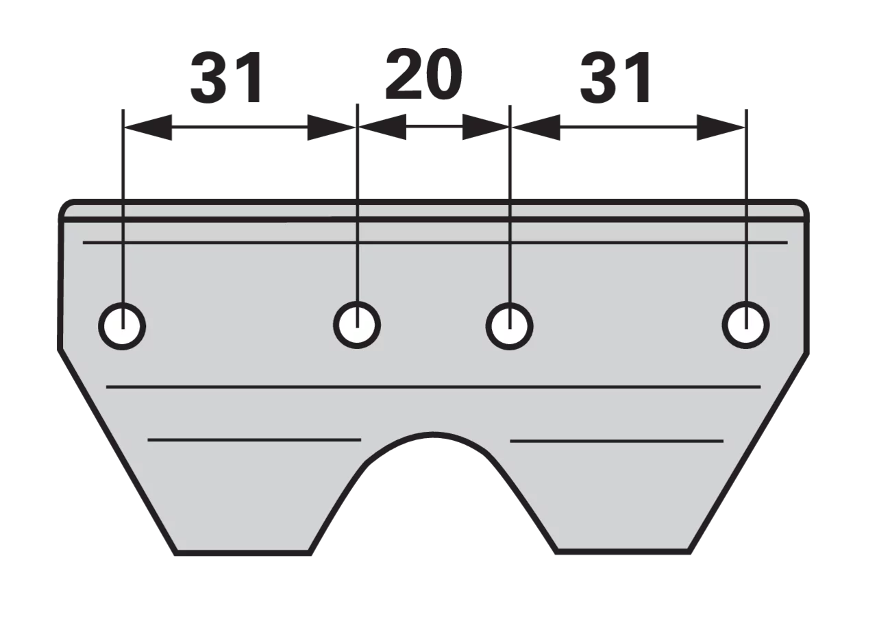 Führungsleiste L 98 mm ESM 391301 ESM