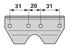 Führungsleiste L 98 mm ESM 391301 ESM
