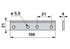 Führungsleiste L 100 mm ESM 632702 ESM