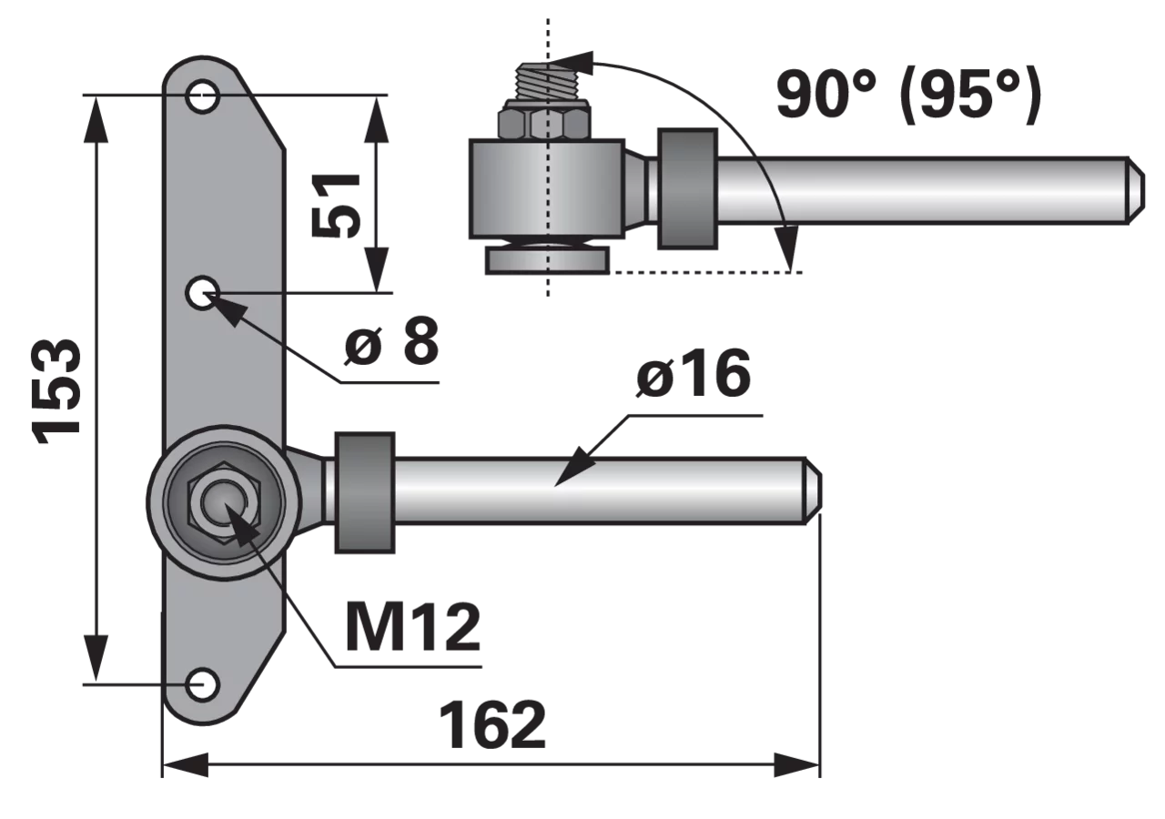 Messerkopf mit Auge 90 Grad ESM 2470560 ESM