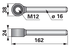 Mitnehmerauge L 162 mm ESM 2791000 ESM