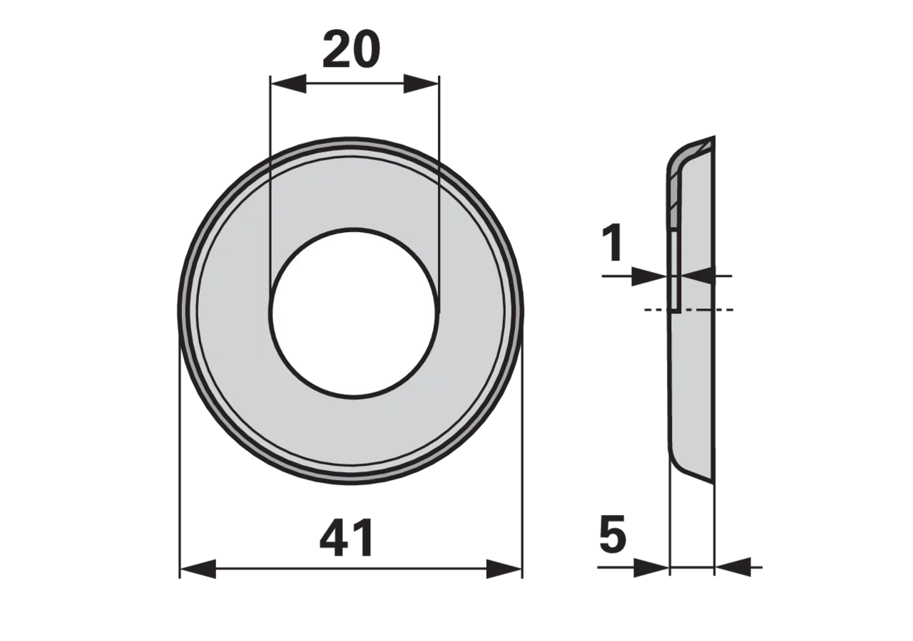 Abdeckscheibe AD 41 mm – passend für Gaspardo 20970519 GartenShop24