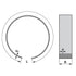 Rundsieb offen 1300x100x3 mm Lochdurchmesser 3,5 mm – Ersatzteil Seitenansicht