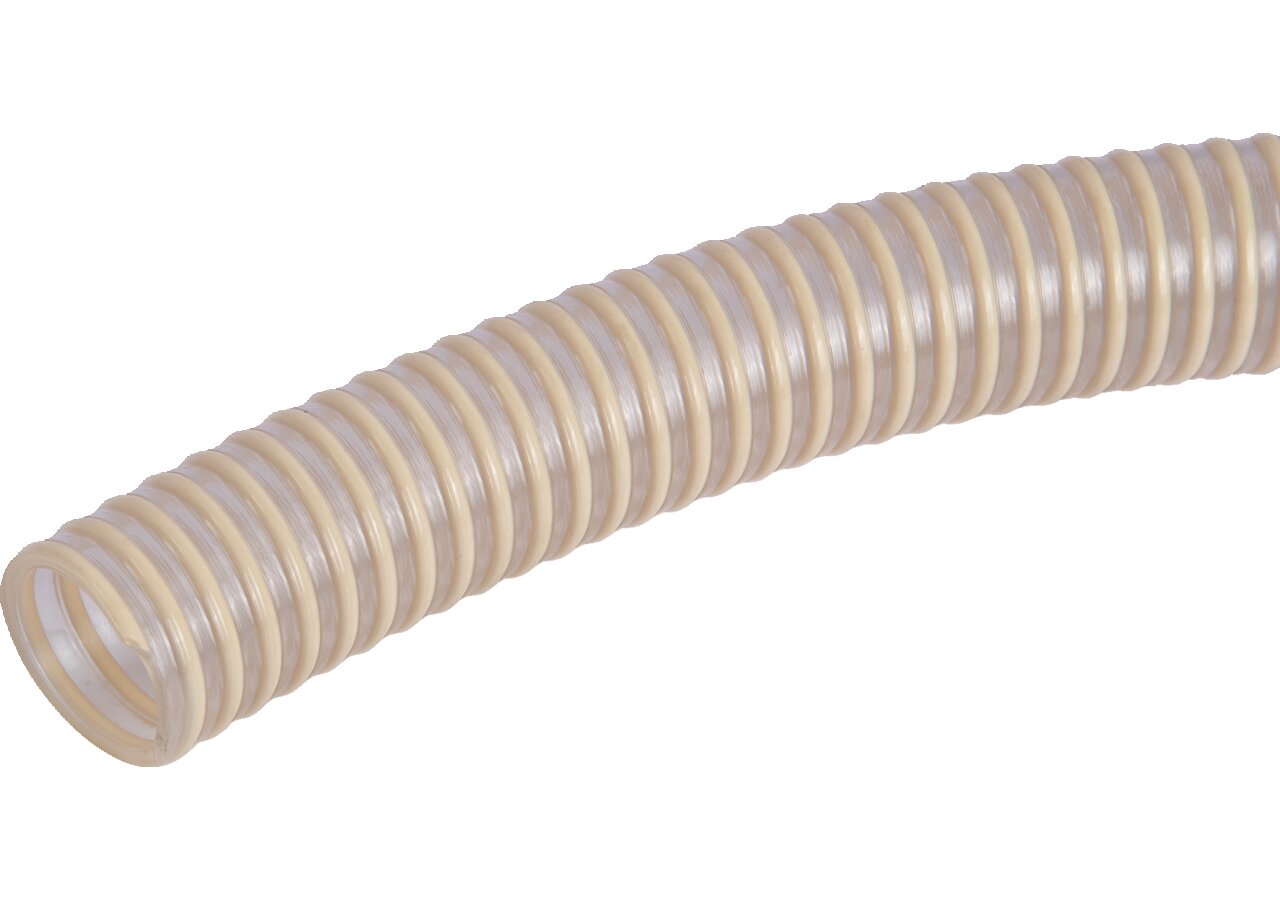 Saug-/Druckschlauch PVC, Weiß, ID 32 mm, für Lebensmittel GartenShop24