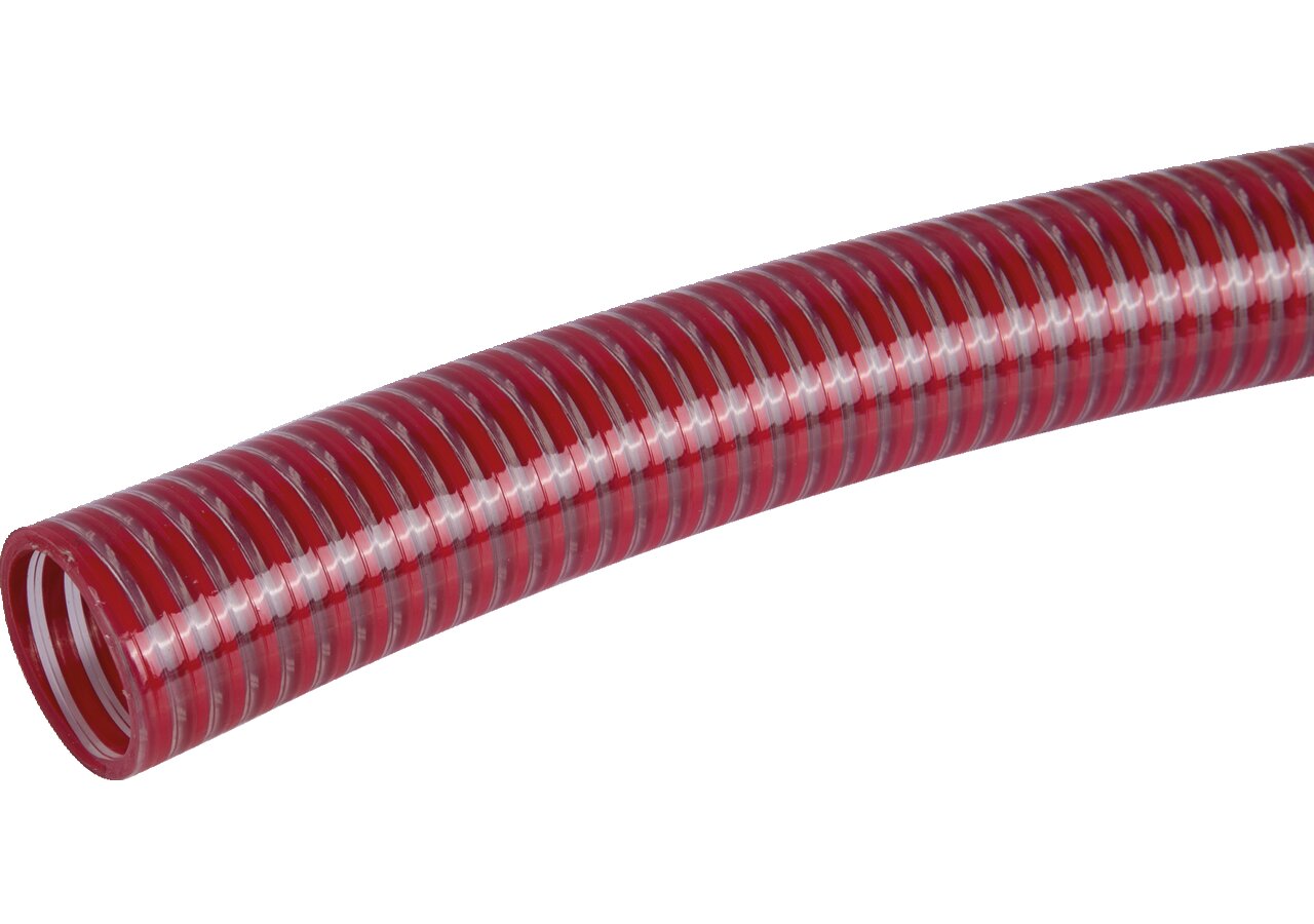 Saug-/Druckschlauch PVC, Rot, ID 38 mm, für Lebensmittel GartenShop24