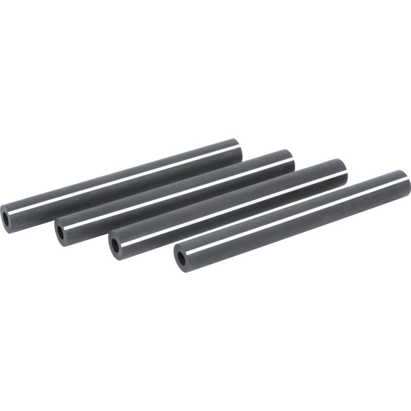 Milchschlauch-Set Gummi ID 8,5 x L 150 mm mit weißem Streifen, 4 Stück