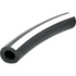 Luftschlauch Gummi AD 16 x ID 8 mm weißer Streifen, Meterware, Rollenlänge 25 m