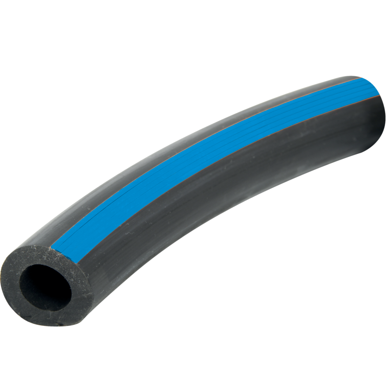 Milchschlauch Gummi, blauer Streifen, ID 14 mm, Rollenware, 25 m – Rolle mit 25 m Schlauch GartenShop24 - Hochwertige Gartengeräte