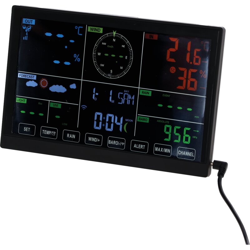 Wetterstation digital 7 in 1 Wifi mit Funkstation – Funkstation Nahaufnahme