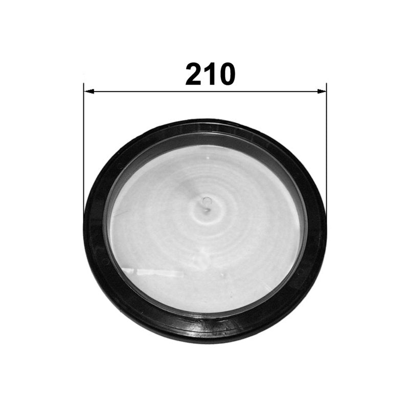 DeLaval Vakuumpumpendeckel AD 210 mm 4780003758 – transparenter Deckel mit Dichtring