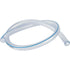 Milchschlauch PVC transparent ID 14 L 1250 mm gebördelt, Außendurchmesser 24 mm