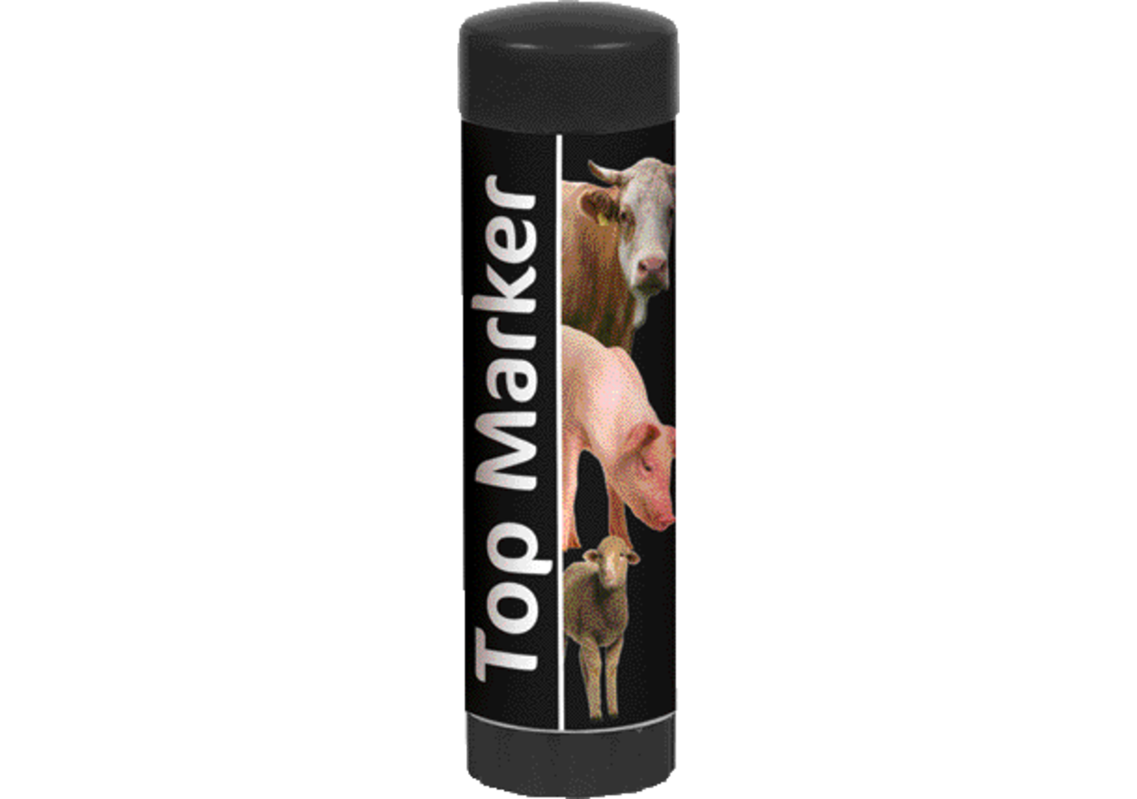Viehzeichenstift 60 ml, Schwarz, 10 Stück Top Marker GartenShop24