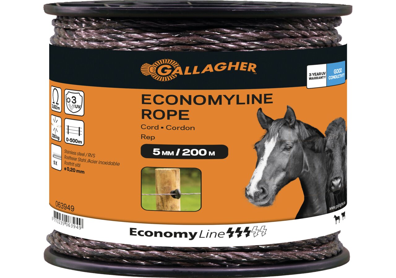 Cord EconomyLine, L 200 m, Terra Gallagher 063949 Gallagher