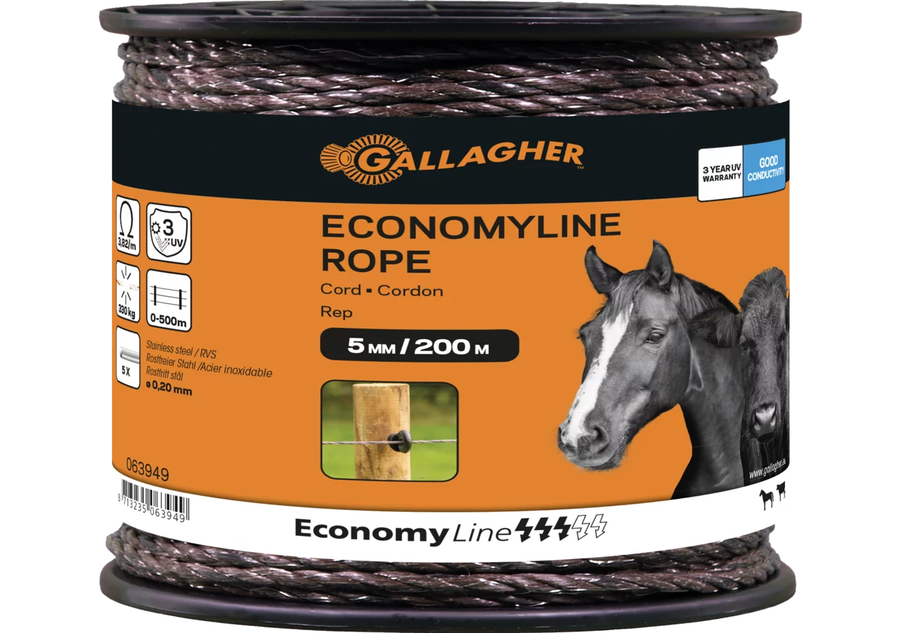 Cord EconomyLine, L 200 m, Terra Gallagher 063949 Gallagher