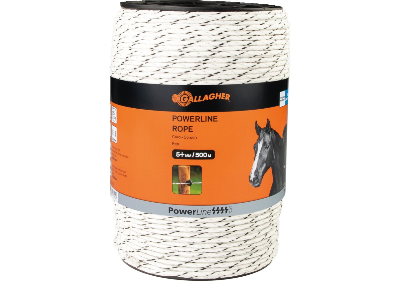 Cord PowerLine, L 500 m, Weiß Gallagher 072453 Gallagher