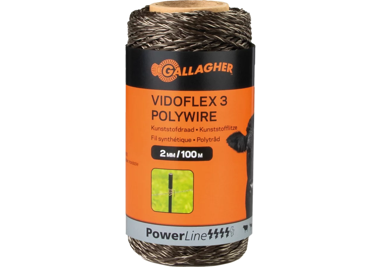 Cord PowerLine Vidoflex 3, L 100 m, Terra Gallagher 063987 Gallagher