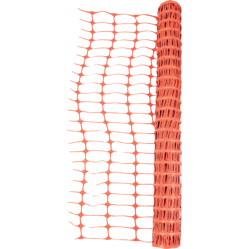 Absperrzaun Horizont 14687 – 50 m, 1 m Höhe, Orange, ohne Pfähle