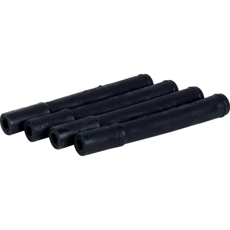 GEA Milchschlauch-Set Gummi ID 10/12 L 160 mm, konisch mit Rillen, Schwarz