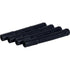 GEA Milchschlauch-Set Gummi ID 10/12 L 160 mm, konisch mit Rillen, Schwarz