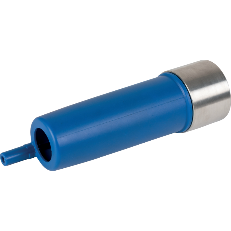 Boumatic Melkbecherhülse Blau Kunststoff Edelstahlring – Original-Ersatzteil, 148 mm Länge