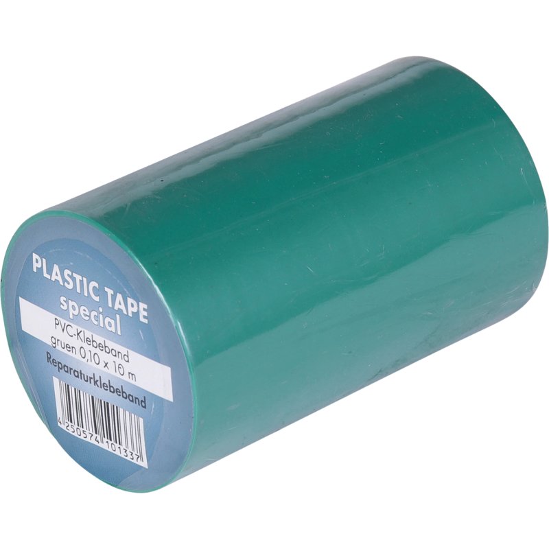 Reparaturklebeband Grün 100 mm 10 m Folienreparatur auf weißem Hintergrund
