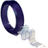 PVC-Lamelle 300 mm breit 3 mm stark 50 m in blau-transparent auf Rolle