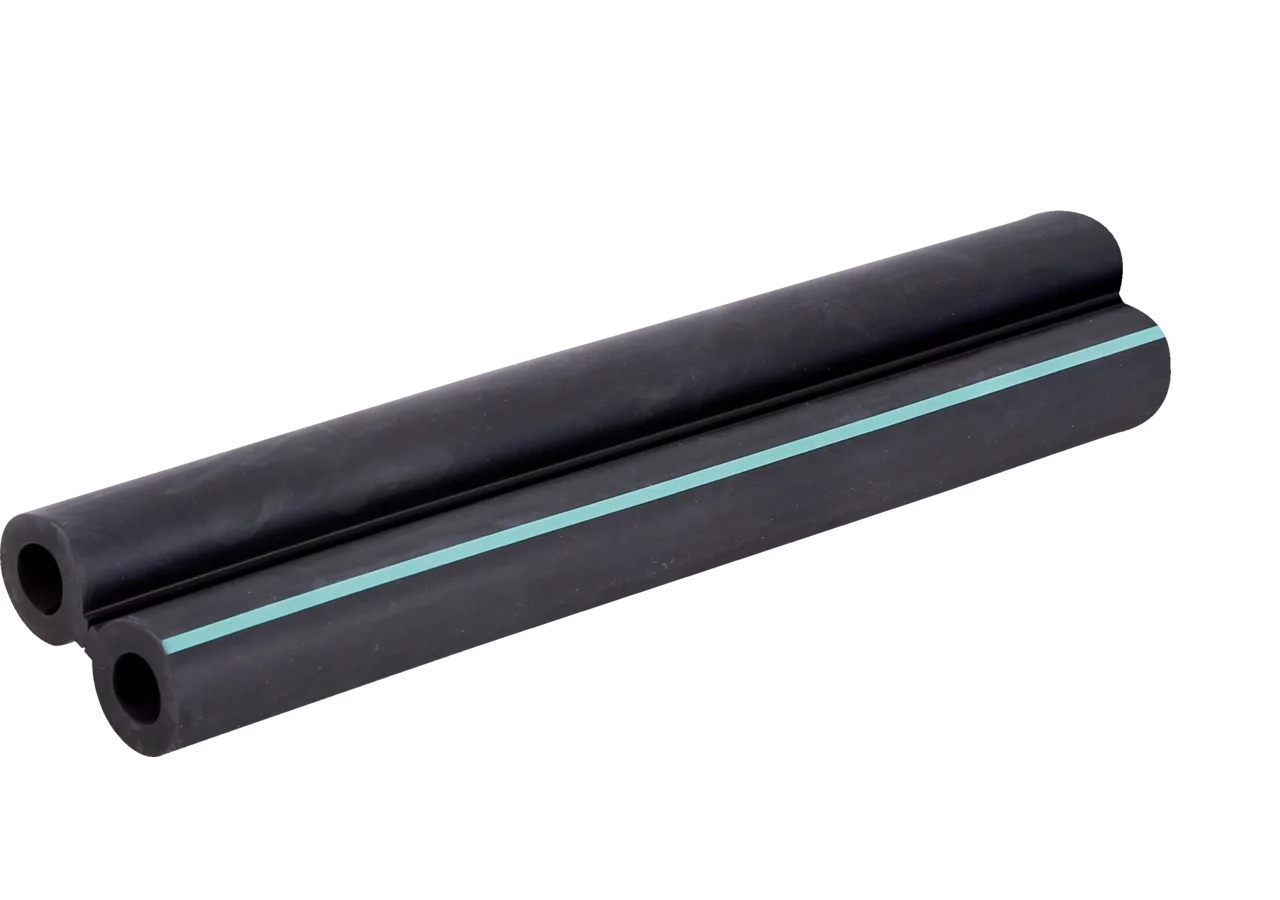 Doppelmilchschlauch Biomelker, Schwarz, ID 12 mm, Meterware GartenShop24