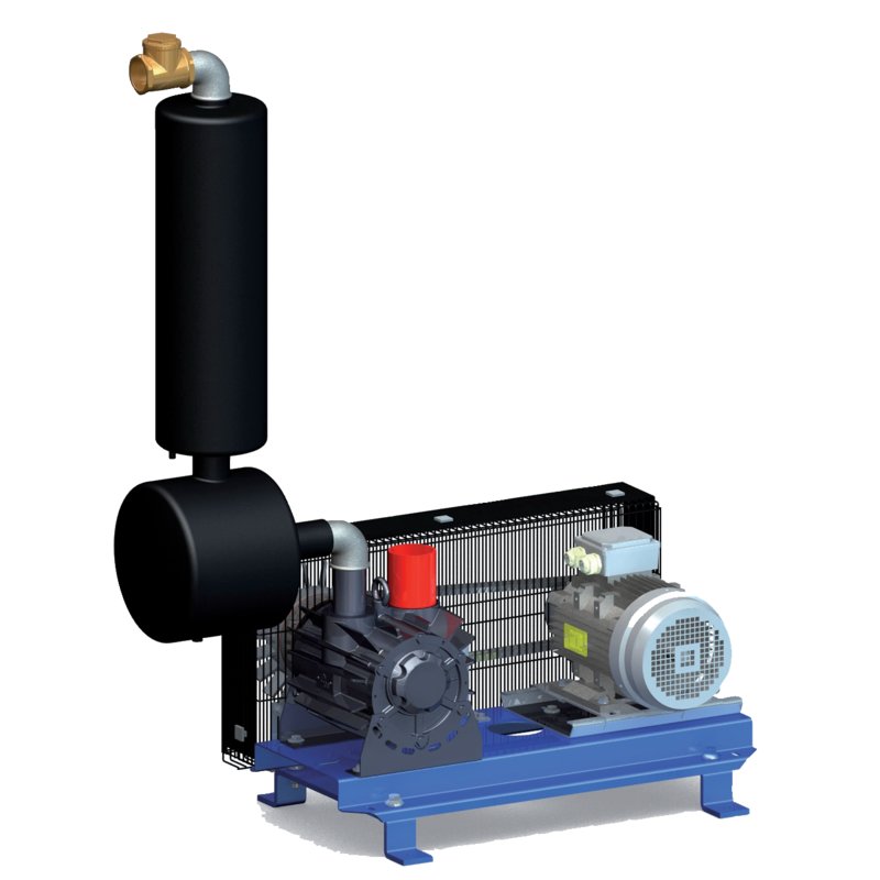 Vakuumpumpe GPV 2200 (2.300 l/min, 7,5 PS) – Vakuumpumpe GPV 2200 auf Konsole komplett GartenShop24 - Hochwertige Gartengeräte