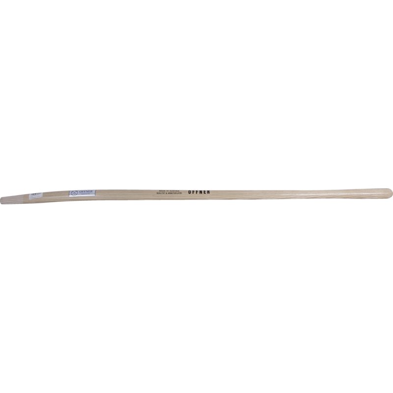 Offner Stiel Dunggabel 135 cm Esche – gebogen und gebohrt, für Gabeln mit Schienenzwinge
