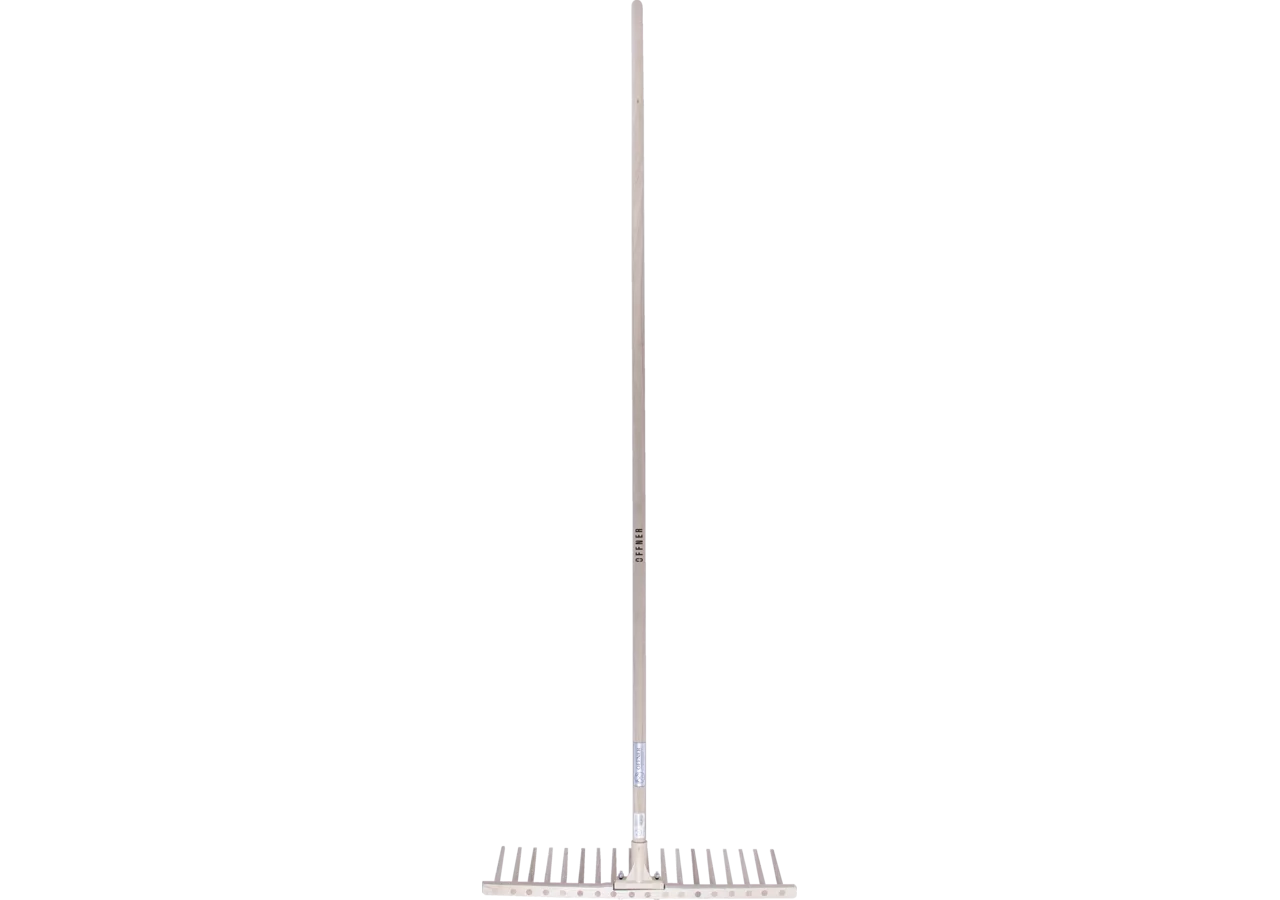 Heurechen Holz, mit 200 cm Eschenstiel, B 66 cm, 18 Holzzinken Offner Offner