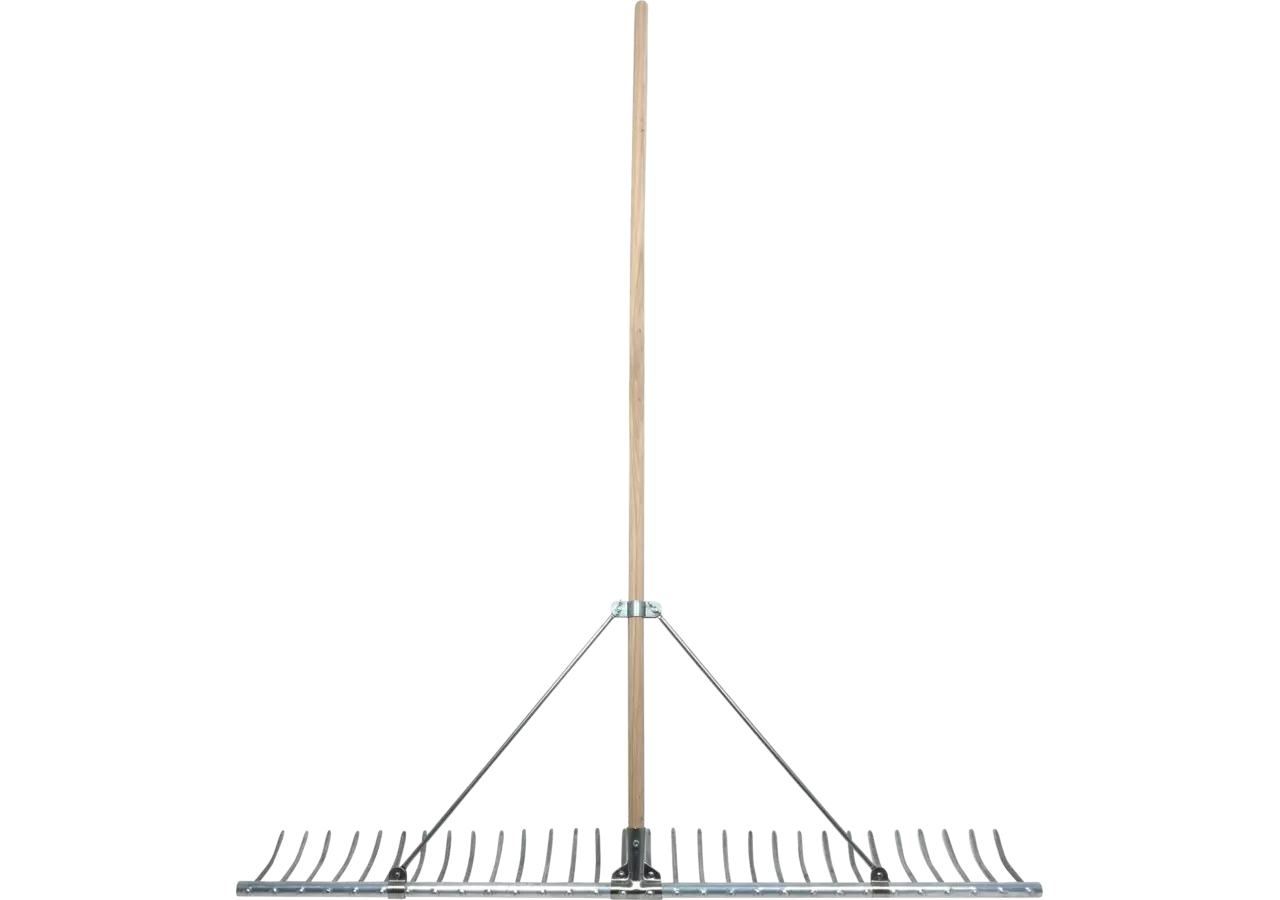 Handschlepprechen Alu mit 170 cm Holzstiel, ohne Griff, B 134 cm, 30 Zinken Offner Offner