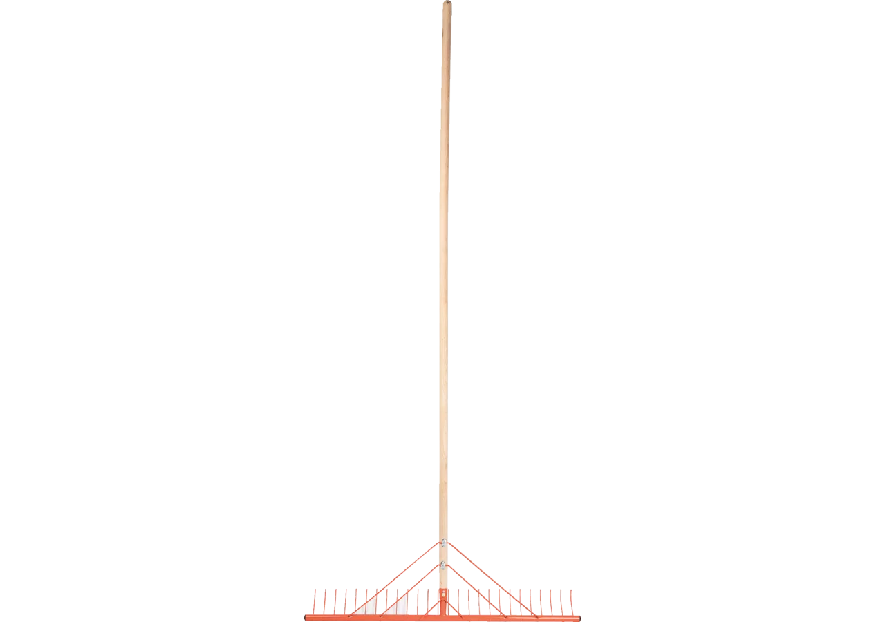Heurechen Stahl, mit 200 cm Stiel, B 92 cm, 26 Zinken Offner Offner