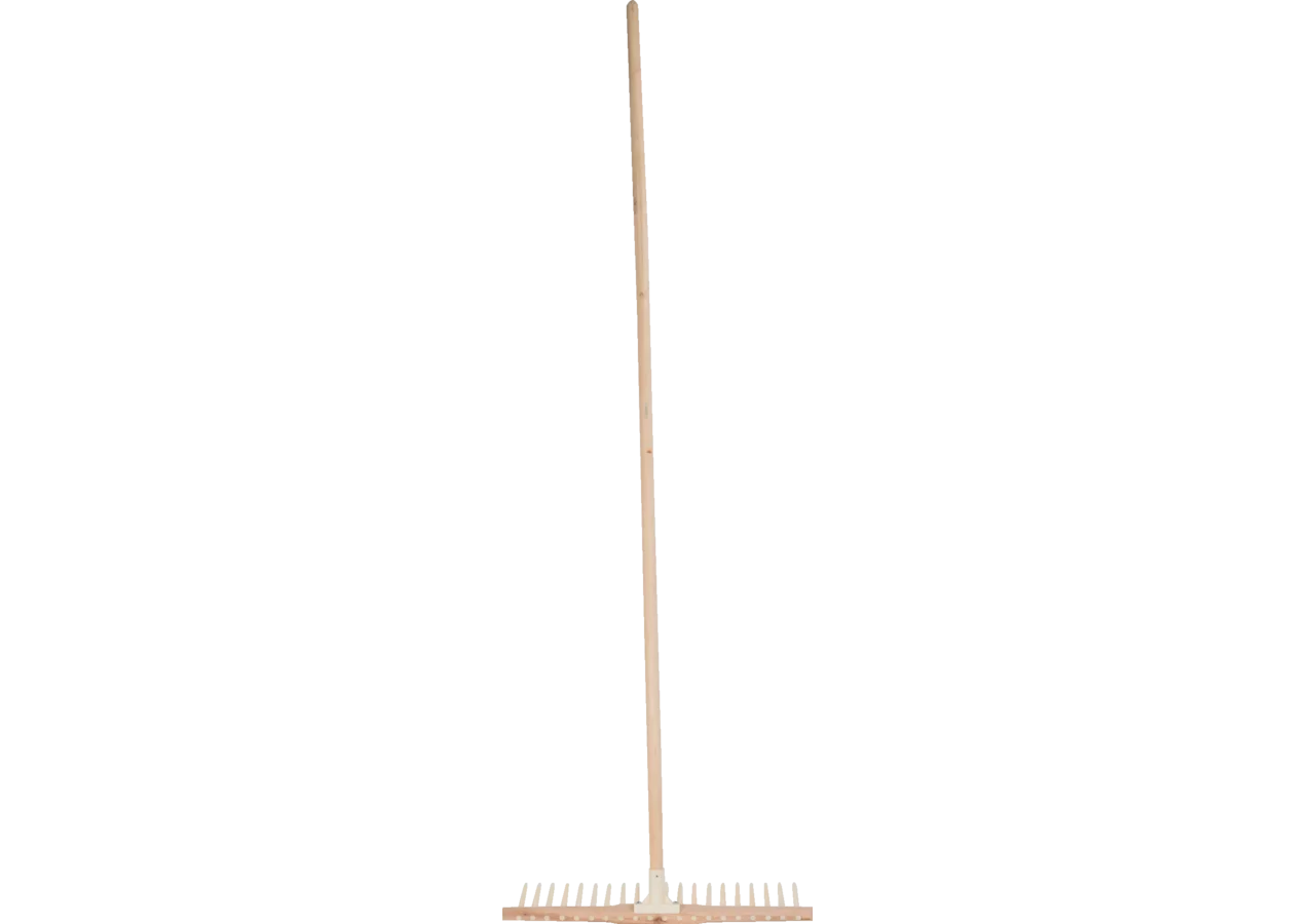 Rasenrechen mit Lindenstiel, 20 PVC-Zähne, 61 cm GartenShop24
