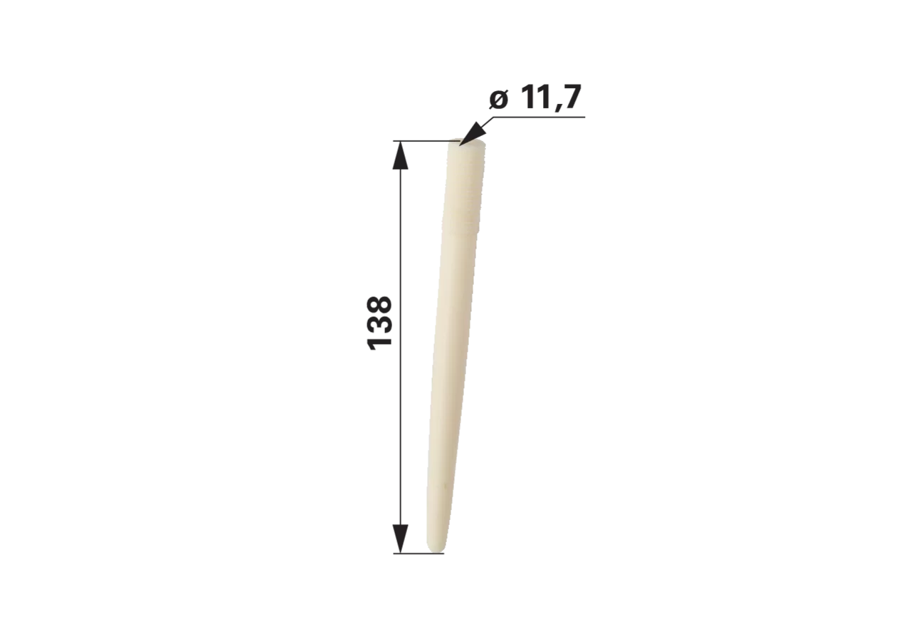 Rechenzahn lang, PVC GartenShop24