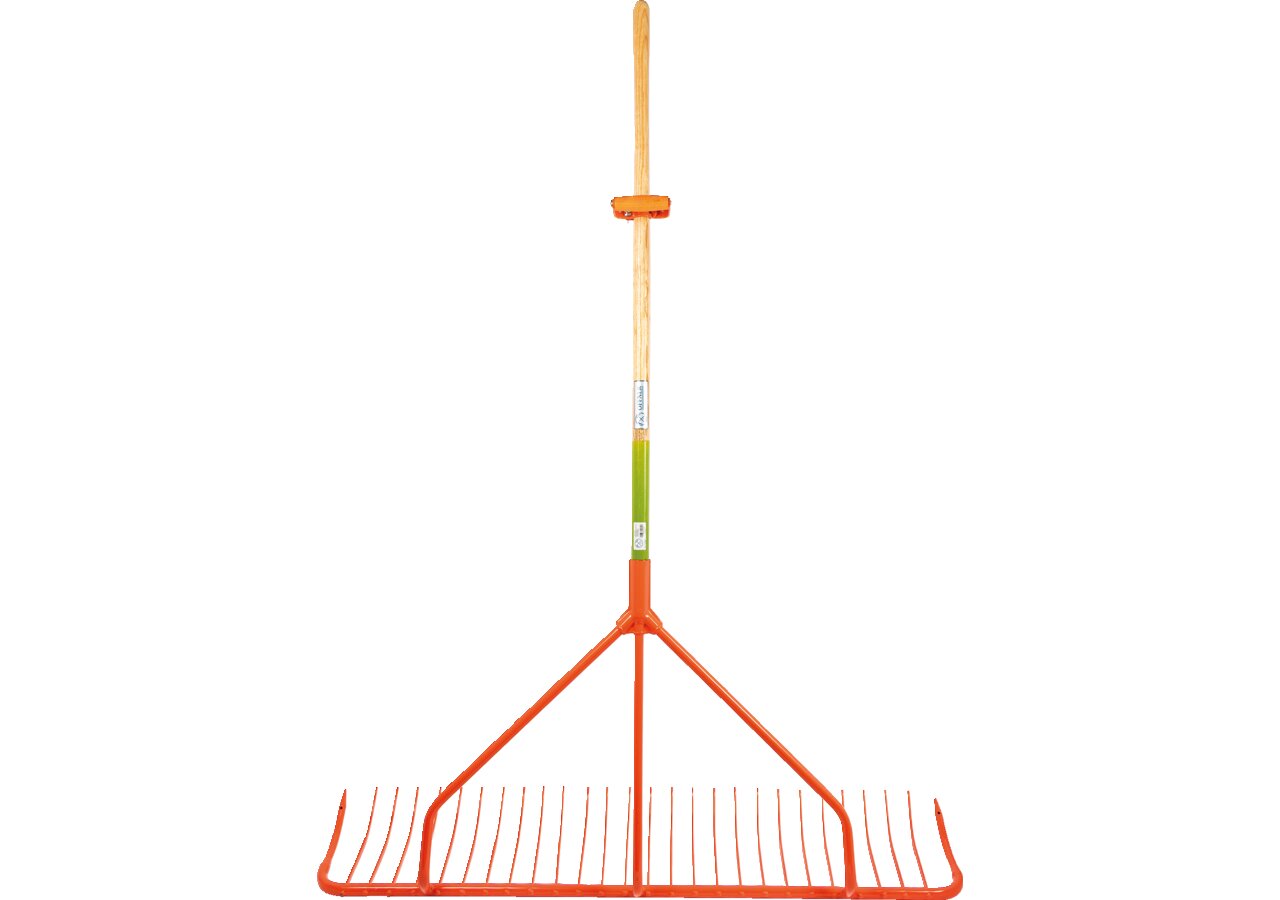 Schlepprechen mit 170 cm Holzstiel, mit Griff, B 122 cm, 28 Zinken Offner Offner