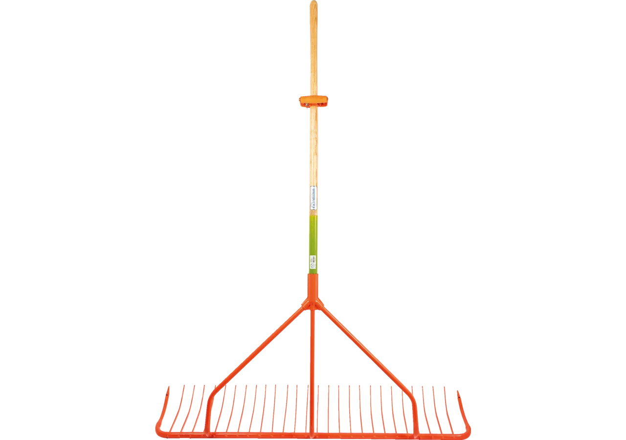 Schlepprechen mit 170 cm Holzstiel, mit Griff, B 122 cm, 28 Zinken Offner Offner