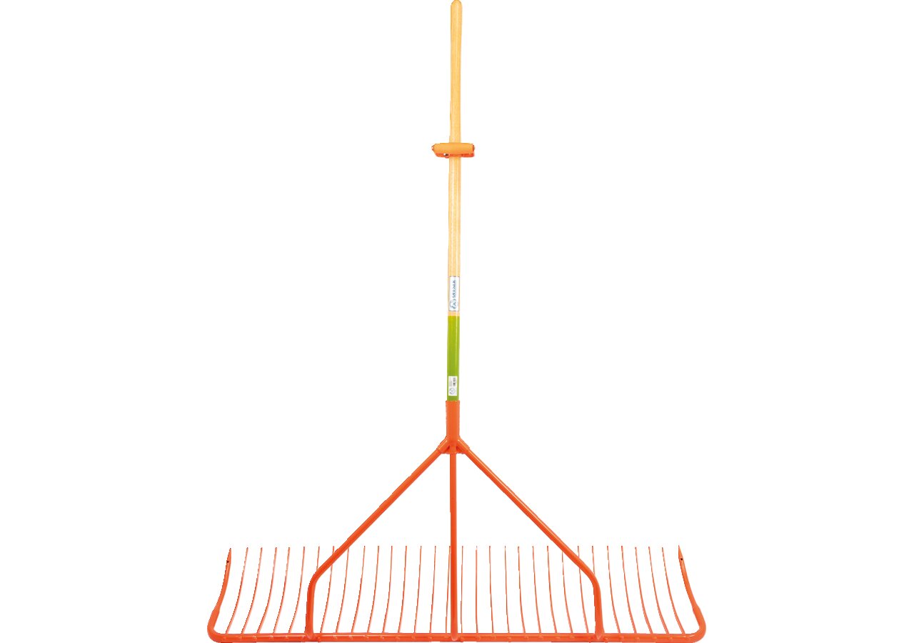 Schlepprechen mit 170 cm Holzstiel, mit Griff, B 131 cm, 32 Zinken Offner Offner
