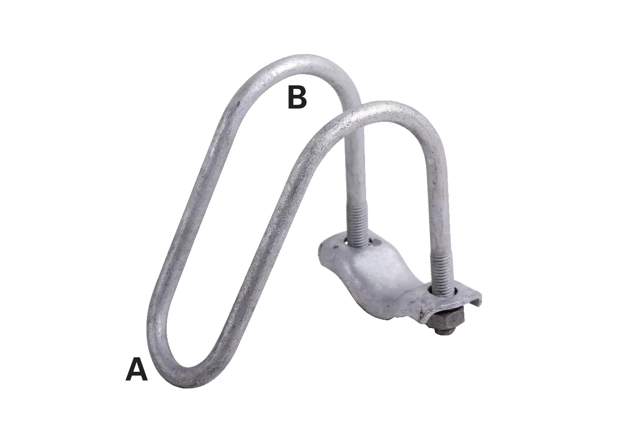 Nackenrohrklemme 1 1/2 Zoll (48 mm) x 2 Zoll (60 mm) GartenShop24
