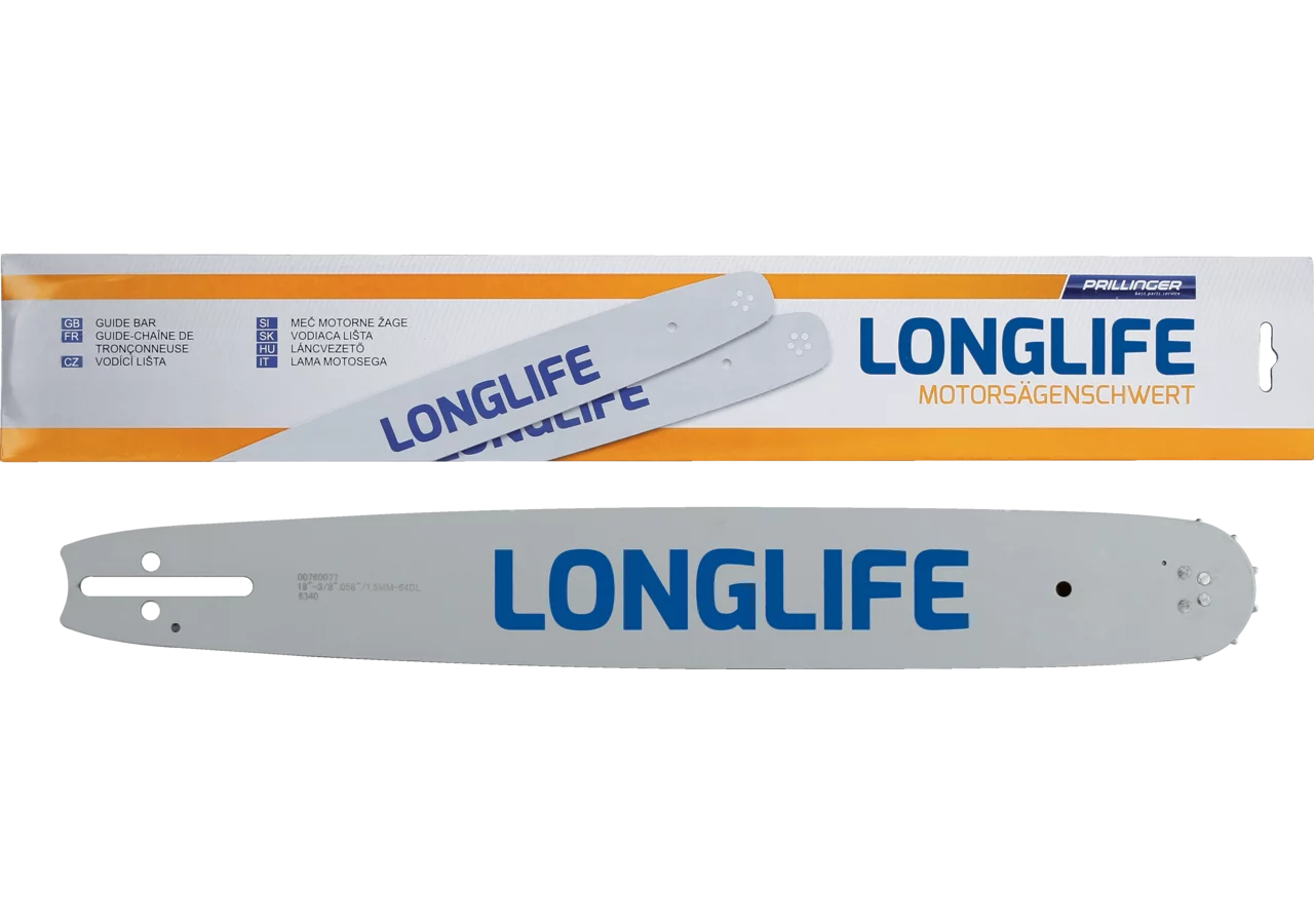 Motorsägenschwert Longlife L 50 cm, T 3/8 Zoll, S 1,5 mm, Anschluss UH/K095 Prillinger Longlife