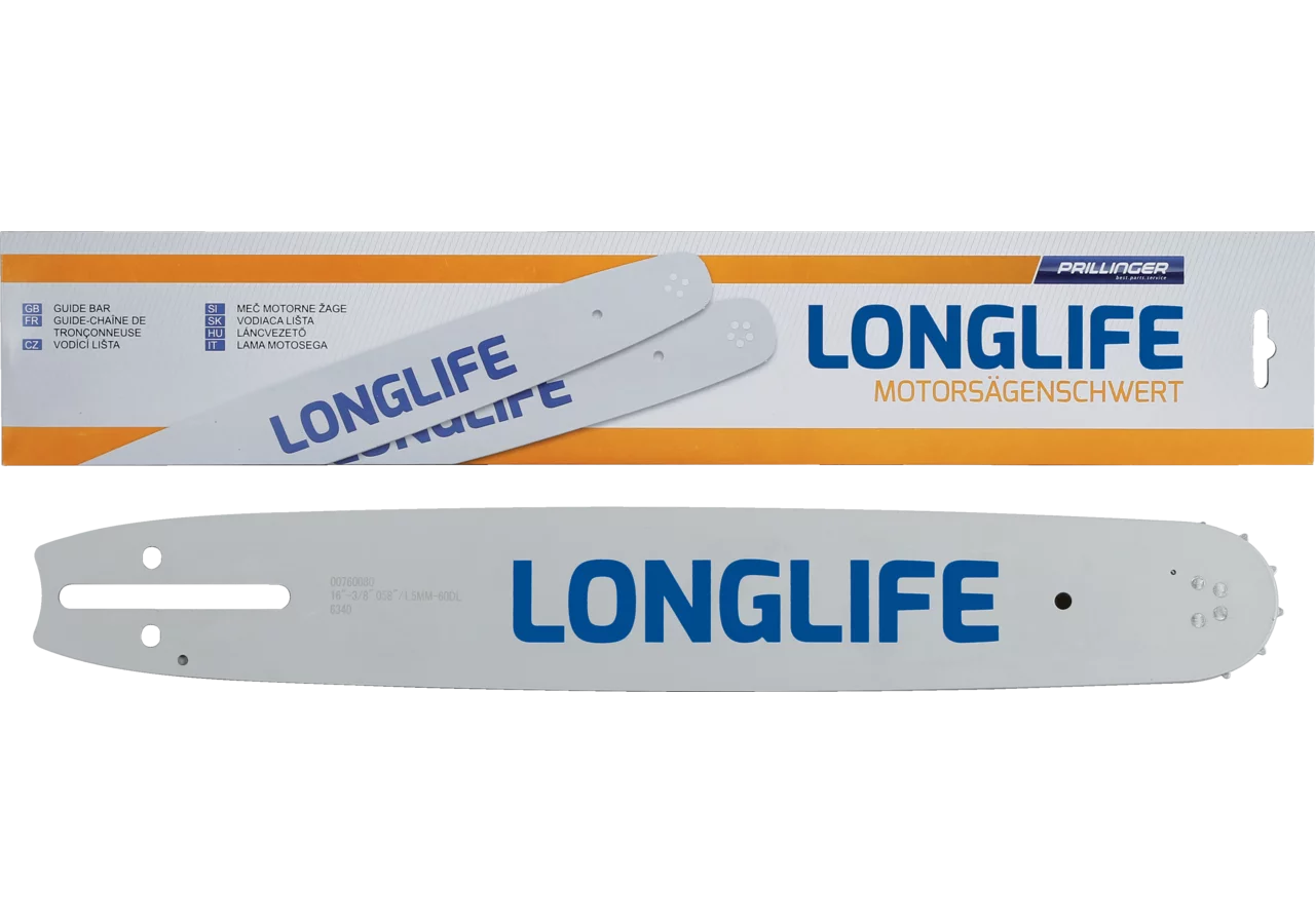 Motorsägenschwert Longlife L 50 cm, T 3/8 Zoll, S 1,5 mm, Anschluss HV/D009 Prillinger Longlife