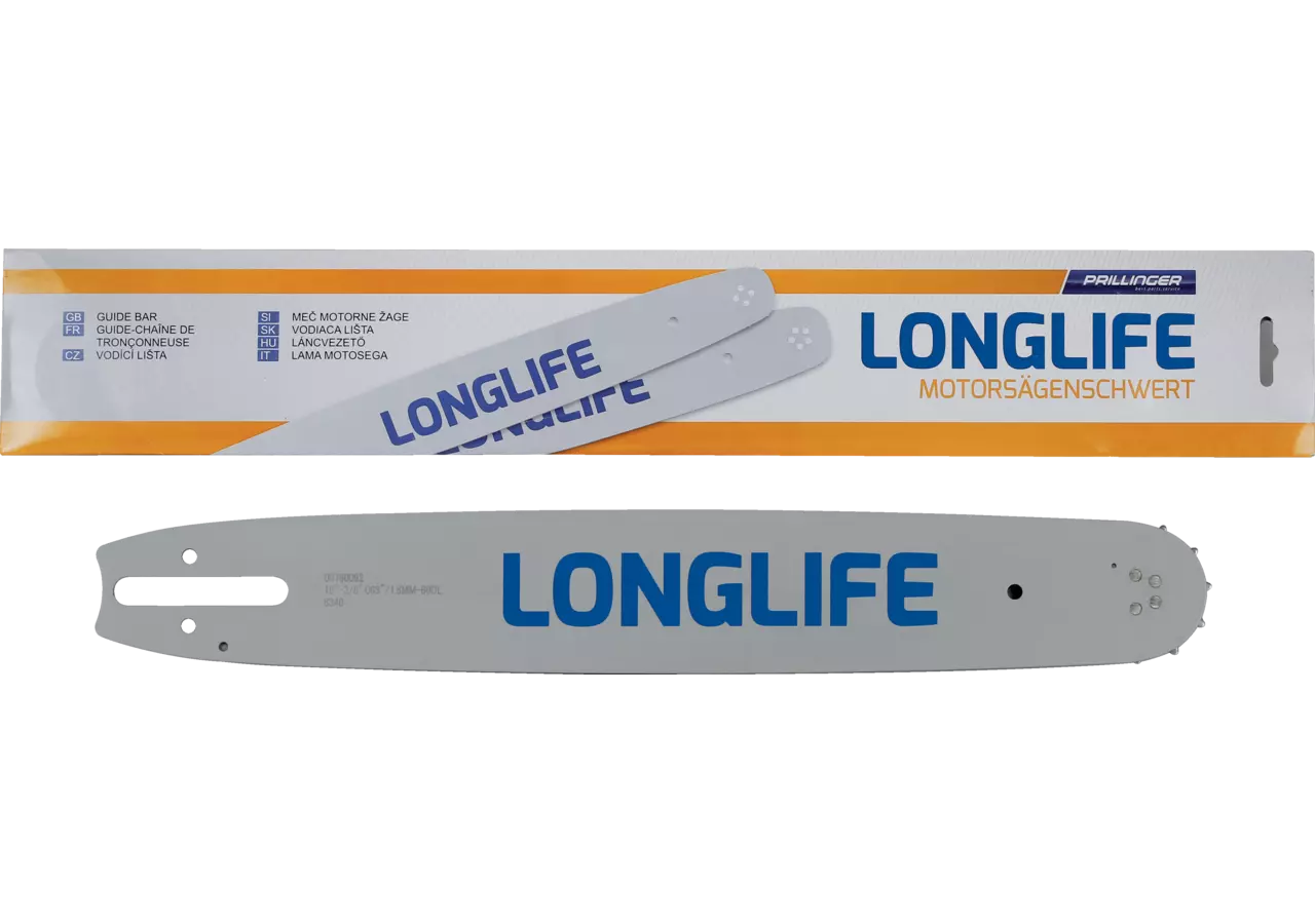 Motorsägenschwert Longlife L 50 cm, T 3/8 Zoll, S 1,6 mm, Anschluss SN/D025 Prillinger Longlife