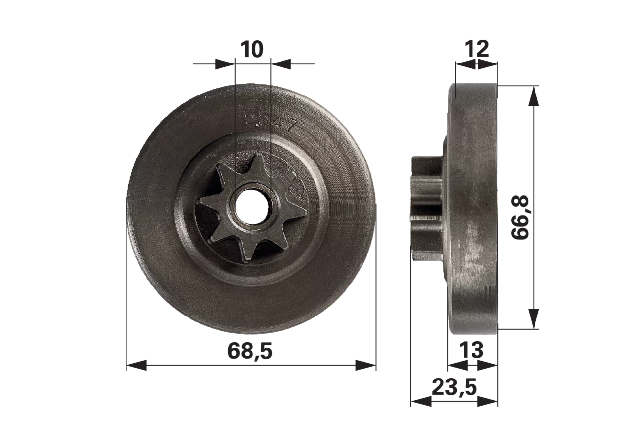 Spurkettenrad Longlife T 1/4 Zoll, 8 Zähne, Mini passend zu Stihl MS192, MS193, MS201 GartenShop24