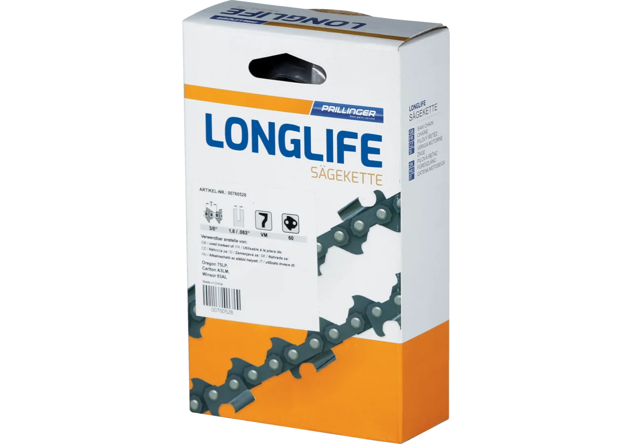 Sägekette Longlife T 3/8 Zoll, VM, S 1,5 mm, 72E Prillinger Longlife