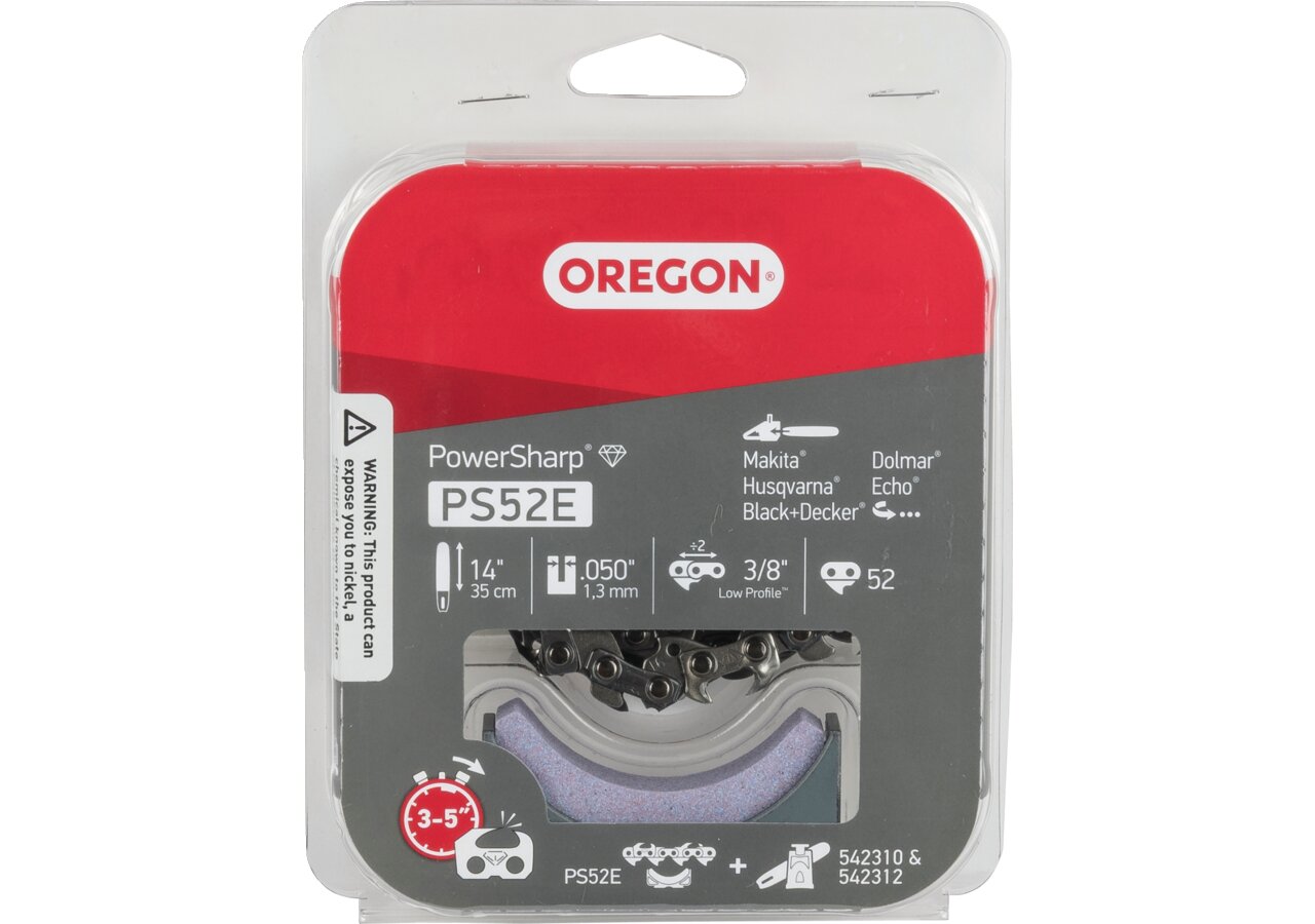 Sägekette Powersharp Kette T 3/8 Zoll LoPro Treibgliedanzahl 52 Oregon