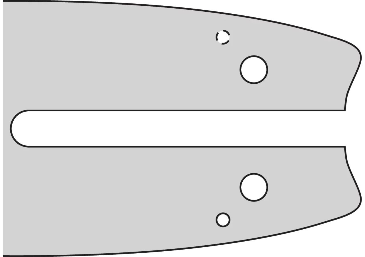 Motorsägenschwert L 35 cm, T 3/8 Zoll, S 1,3 mm, Anschluss A074 Oregon 140SXEA074 Oregon
