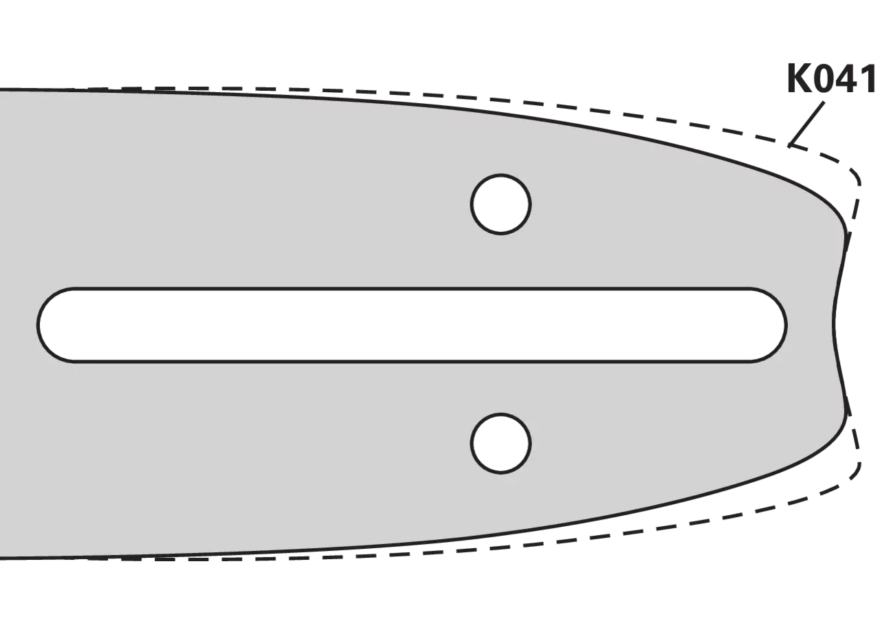 Motorsägenschwert L 45 cm, T .325 Zoll, S 1,5 mm, Anschluss K041 Oregon 188VXLGK041 Oregon