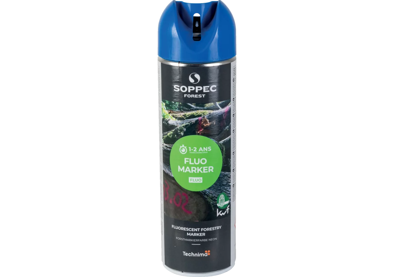 Forstmarkierspray Fluo Marker, Blau, Inhalt 500 ml von Soppec GartenShop24